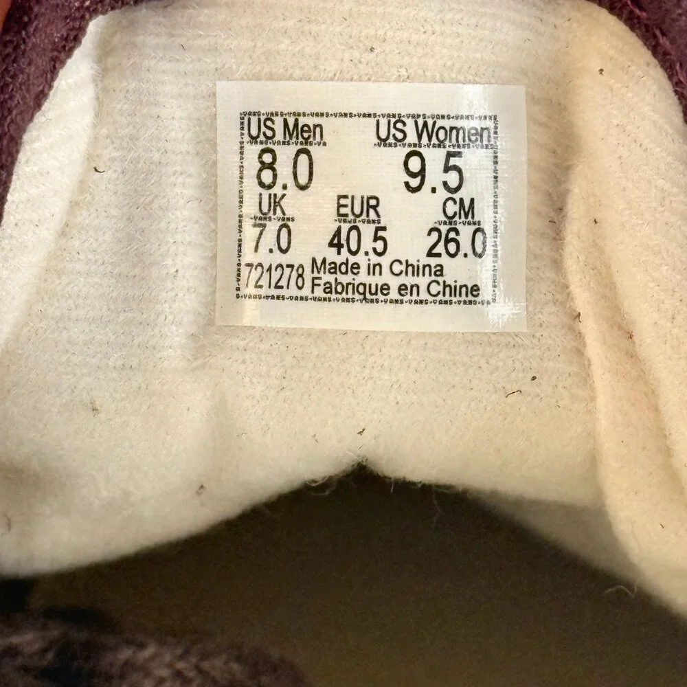 Men's 8, Women's 9.5 - VANS Old Skool Reissue 36 canvas/Suede Brown Sneakers